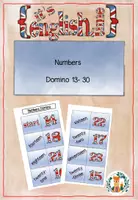 Vorschau - Spiele - ENGLISCH Domino numbers 13-30 - Deckblatt