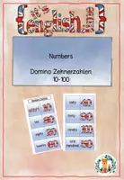 Vorschau - Spiele - ENGLISCH Numbers Zahlen Domino Zehnerzahlen 10 - 100 - Deckblatt