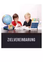 Vorschau - Anderer Materialtyp - Zielvereinbarung mit Schülern - Deckblatt