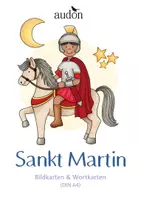 Vorschau - Fördermaterial/Inklusion - DaZ Wortschatz - Sankt Martin DaZ - Martinstag - DaZ - Bildkarten & Wortkarten - DIN A4 - Bild- Wortkarten - Tafelmaterial - Zuordnungskarten - Deckblatt