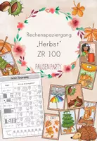Vorschau - Arbeitsblätter - Rechenspaziergang Herbst Zahldarstellung ZR 100 - Deckblatt