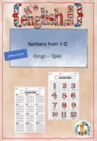 Vorschau - Spiele - ENGLISCH Numbers Domino 1-12 Zahlen Übung Sicherung - Deckblatt