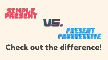 Vorschau - Arbeitsblätter - Materialpaket simple present vs. present progressive - Deckblatt