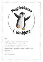 Vorschau - Poster - Pinguinklasse Materialpaket – Klassenzimmer Deko Grundschule Klasse 1 | Klassentier Pinguin | Classroom Management | Organisation & Einschulung - Seite 1