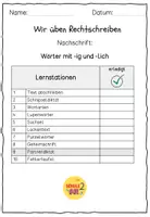 Vorschau - Unterrichtsreihen - Rechtschreibung / LERNWÖRTER Adjektive / Deutsch / Diktat / Stationenlernen / FRESCH - Seite 2