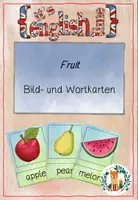 Vorschau - Arbeitsblätter - ENGLISH Materialpaket Bundle FRUIT Sequenz - Deckblatt
