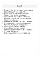 Vorschau - Arbeitsblätter - Der Kürbis: Lerntheke - Arbeitsblätter - Poster - Sachtexte - Gitterrätsel - Bildkarten - Seite 1