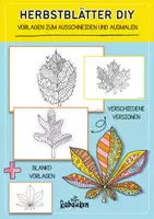 Vorschau - Arbeitsblätter - Herbstblätter Ausmalen DIY - Fensterdeko Herbst ab 1 Klasse - Deckblatt