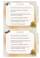 Vorschau - Arbeitsblätter - Impulskarten für Halloween-Geschichten / Reizwortgeschichte - Seite 3