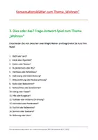 Vorschau - Arbeitsblätter - Konversationsblätter zum Thema "Wohnen" - Seite 2