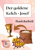 Vorschau - Mal- und Bastelvorlagen - Der goldene Becher in Benjamins Sack, Josefserzählung - Deckblatt