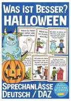 Vista previa - Unidades / Secuencias / Situaciones de Aprendizaje - Halloween Deutsch / Alemán Sprechen Spiel - Portada