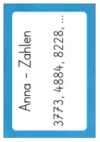 Vorschau - Arbeitsblätter - Zahlenmuster Anna-, Nana- und Iri-Zahlen - Materialpaket - Seite 2