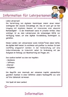 Vorschau - Arbeitsblätter - Digitale Grundbildung Lexikon und Aufgaben (Hardware, Software, Internet) - Seite 1
