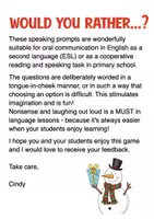 Aperçu - Jeux - Christmas - Would you rather...? game English / Anglais (Noël) - Page 1