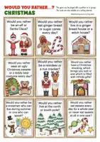 Aperçu - Jeux - Christmas - Would you rather...? game English / Anglais (Noël) - Page 2