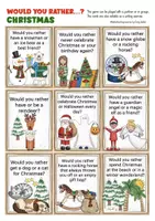 Aperçu - Jeux - Christmas - Would you rather...? game English / Anglais (Noël) - Page 3