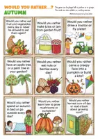 Aperçu - Jeux - autumn / fall - Would you rather...? game English / Anglais - Page 3