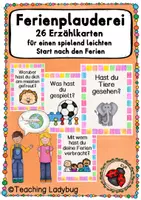 Vorschau - Spiele - Materialpaket - Ferienplauderei (spielerischer Austausch vor/ nach den Ferien) - Seite 1