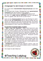 Vorschau - Spiele - Materialpaket - Ferienplauderei (spielerischer Austausch vor/ nach den Ferien) - Seite 2