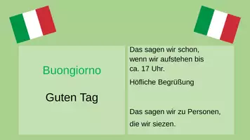 Vorschau - Arbeitsblätter - Italienisch lernen mit Allie Lektion 2 Begrüßen und verabschieden Folien Vokabelliste Arbeitsblatt mit Lösung - Seite 3