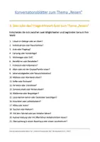 Vorschau - Arbeitsblätter - Konversationsblätter zum Thema "Reisen" - Seite 2