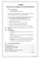 Vorschau - Stundenentwürfe - Metallbaukasten - Die Anlegeleiter (Entwürfe und Material) - Seite 1