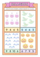 Vista previa - Juegos / Gamificación - Conteo Halloween - página 1