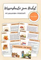 Vorschau - Stundenentwürfe - Wissenskartei + Arbeitsheft zum Herbst - Deckblatt