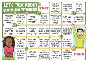 Vista previa - Unidades / Secuencias / Situaciones de Aprendizaje - Let's talk about luck + happiness - English game / Inglés - página 1