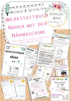 Vorschau - Unterrichtsreihen - Nähen mit der Nähmaschine Mega-Material Werkstattbuch - Deckblatt