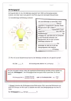 Vorschau - Arbeitsblätter - Arbeitsblatt zum Wirkungsgrad am Beispiel alter Glühlampen - Deckblatt