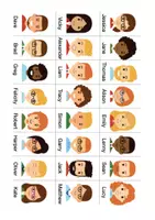 Aperçu - Jeux - Anglais - Guess who - Page 1
