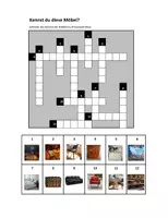 Vorschau - Arbeitsblätter - Möbel kennen lernen und spielerisch vertiefen - Deckblatt