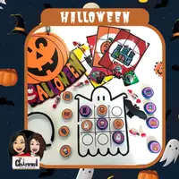 Vista previa - Juegos / Gamificación - Halloween- Noughts and Crosses Colour and B&W - Portada