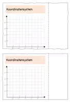 Vorschau - Arbeitsblätter - Koordinatensystem 3 verschiedene Niveaus - Seite 1