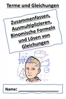 Vorschau - Merkblätter - Buddybook Terme und Gleichungen (Faltbuch ab Klasse 8) - Deckblatt