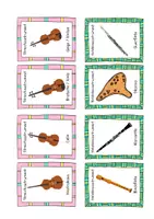 Vorschau - Fördermaterial/Inklusion - 50 Musikinstrumente Bildkarten Klasse 1-4 - Deckblatt