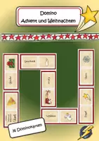 Vorschau - Spiele - Domino Advent und Weihnachten - Deckblatt