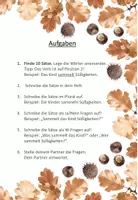 Vorschau - Aufgabenkarten - Sätze bilden Halloween - Seite 1