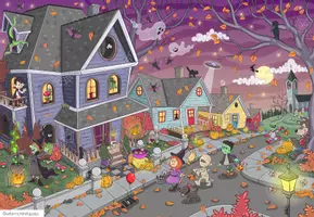 Vorschau - Arbeitsblätter - Halloween Wimmelbild Englisch – Vocabulary & Grammar | differenzierte Arbeitsblätter - Seite 3