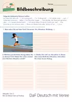 Vorschau - Arbeitsblätter - Bildbeschreibung - Sommer / Strand / Urlaub / Meer /Berge - DaF A2-B1+ - Seite 2