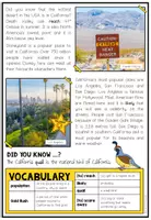 Vista previa - Hojas de trabajo - USA - CALIFORNIA (Fact Sheets, Worksheets and Games) - página 3