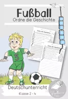 Vorschau - Arbeitsblätter - Ordne die Geschichte | Fußball | 3-fach differenziert - Deckblatt