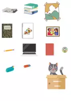 Vorschau - selbst erstellte Cliparts/Grafiken - Les prépositions: dans, devant, derrière, sous, sur - Seite 1