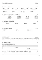 Vorschau - Arbeitsblätter - Mathematikschularbeit1a +Lösung - Deckblatt