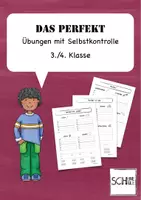 Vorschau - Arbeitsblätter - Materialpaket Präteritum und Perfekt - Deckblatt