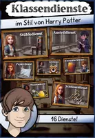 Vorschau - selbst erstellte Cliparts/Grafiken - Klassendienst Ämtli Zauberschule - Deckblatt