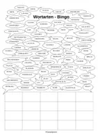 Vorschau - Spiele - Wortartenbingo® - Wortarten erkennen - Seite 1