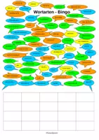 Vorschau - Spiele - Wortartenbingo® - Wortarten erkennen - Seite 2